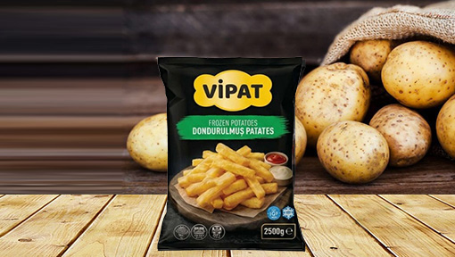 KALİTELİ DONUK PATATESLER 2.5 KG