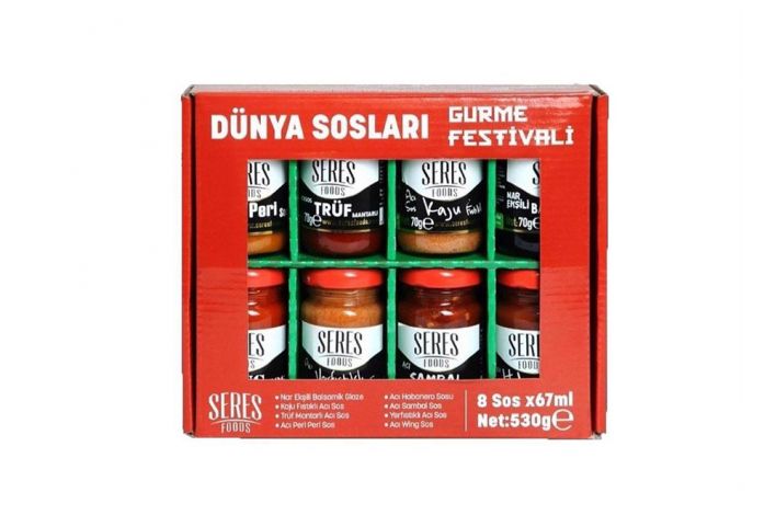 DÜNYA SOSLARI GURME FESTİVALİ SETİ 2 8x67 GR (530 GR) 